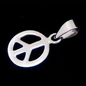 Sterling silver peace necklace