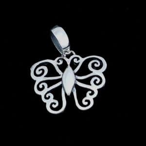 Silver-Butterfly-Pendant-necklace NZ
