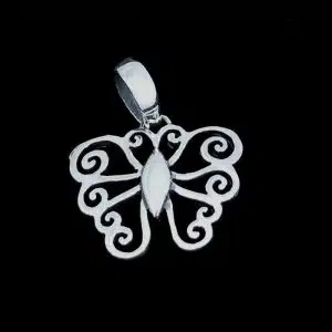 Silver-Butterfly-Pendant-necklace NZ