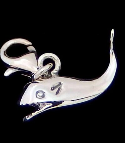 Whale bracelet charm