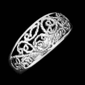 Filigree ring sterling silver