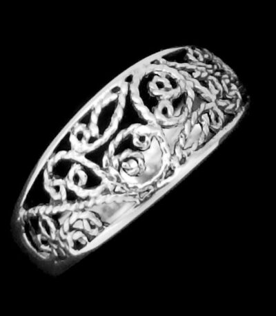 Filigree ring sterling silver