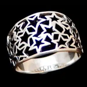 Sterling silver star ring