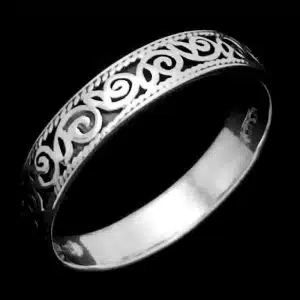 Silver stacker ring