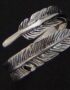 Silver Angel feather ring