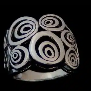 Chunky silver ring