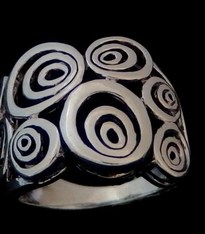 Chunky silver ring