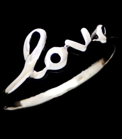 Sterling silver love ring