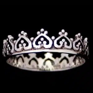 Silver princess ring