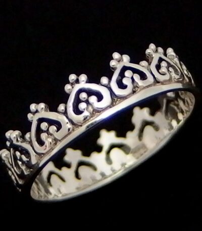 Silver princess ring