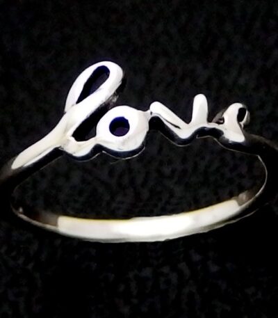 Sterling silver love ring