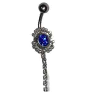 Dangling belly piercing