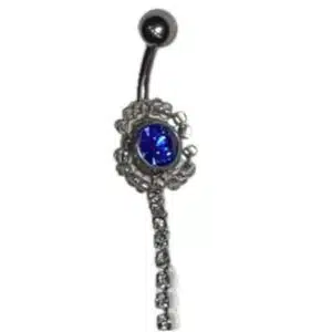 Dangling belly piercing