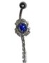 Dangling belly piercing