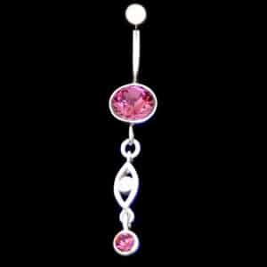 Dangling tummy piercing jewellery