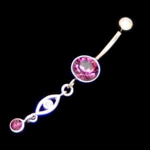 Dangling tummy piercing jewellery