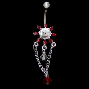 Dangling belly bar