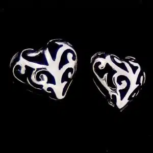Sterling silver heart earrings