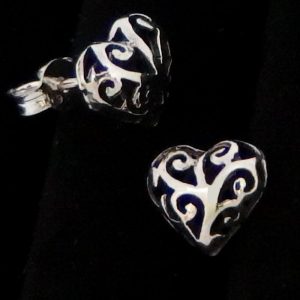 Sterling silver heart earrings