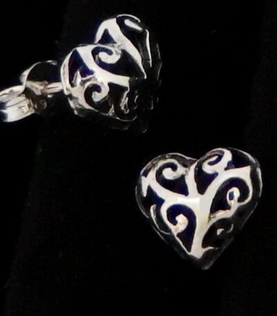 Sterling silver heart earrings