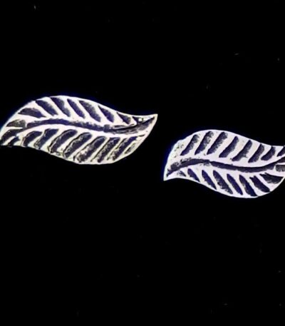 Sterling silver leaf earrings