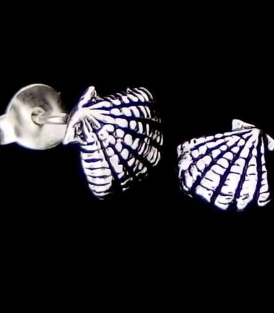 Sterling silver shell earrings