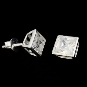 Square Bling stud earrings