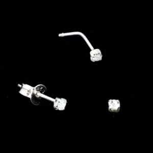 Jewel nose pin stud