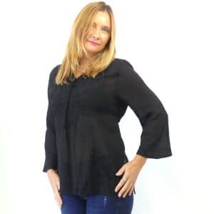 Black Boho top