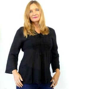 Black Boho top
