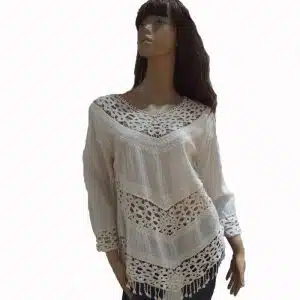 Cream boho top