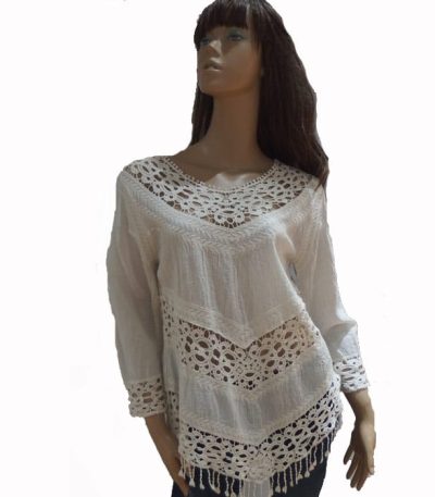 Cream boho top