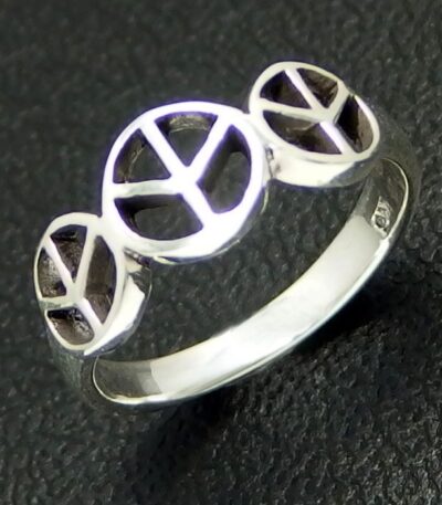 Sterling silver peace ring