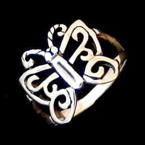 Sterling Silver Butterfly Ring