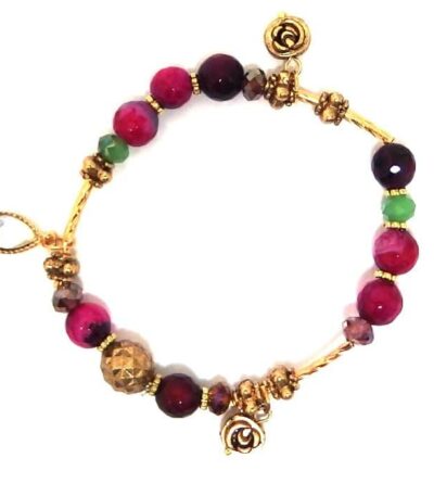 Rose fuchsia Stone Bracelets