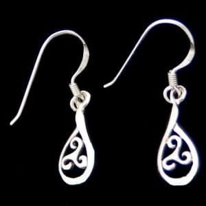 Silver Celtic earrings