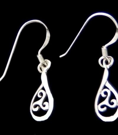 Silver Celtic earrings
