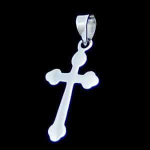 Silver cross necklace