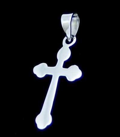 Silver cross necklace