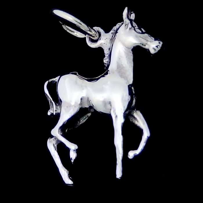 Silver Horse Pendant Necklace sterling Horse Silver Surfers