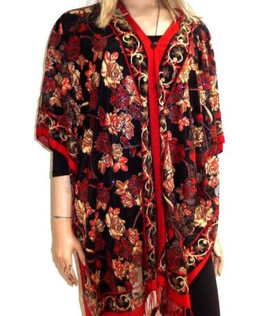 evening lace poncho