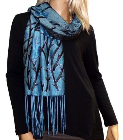 blue Evening scarf