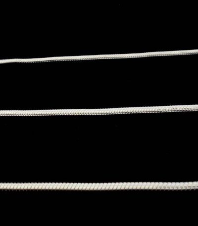 Real Silver Snake Necklace