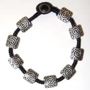 Spiral kiwi bracelet