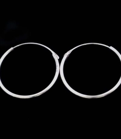Silver Hoop Earring