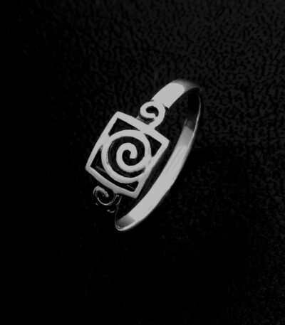 Silver Spiral Girls Ring