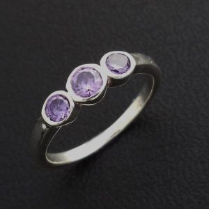 Amethyst CZ ring