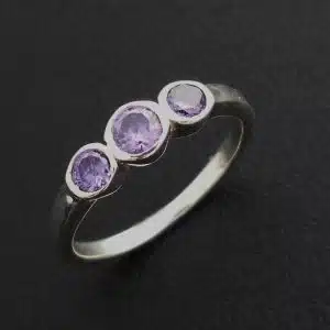 Amethyst CZ ring