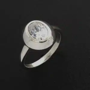 Oval Cubic zirconia Ring
