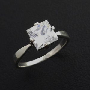 Square Princess Cut CZ Rings